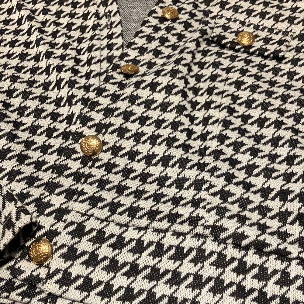 Houndstooth cardigan